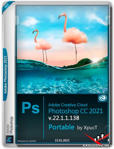 Adobe Photoshop 2021 v.22.1.1.138 Portable by XpucT (RUS/ENG/2021)