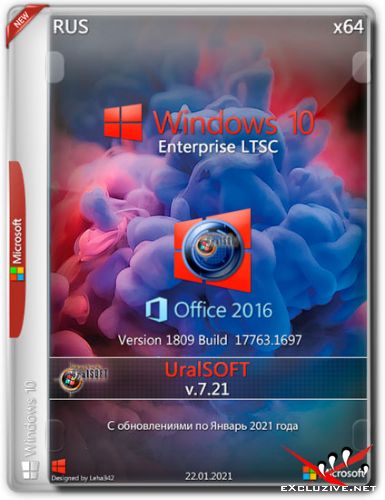 Windows 10 Enterprise LTSC x64 17763.1697 & Office 2016 v.7.21 (RUS/2021)
