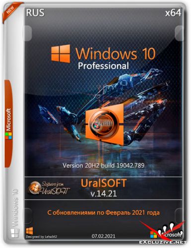 Windows 10 Professional x64 20H2.19042.789 v.14.21 (RUS/2021)