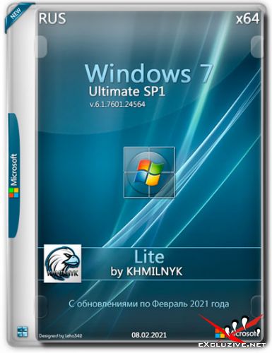 Windows 7 Ultimate SP1 x64 Lite by KHMILNYK (RUS/2021)