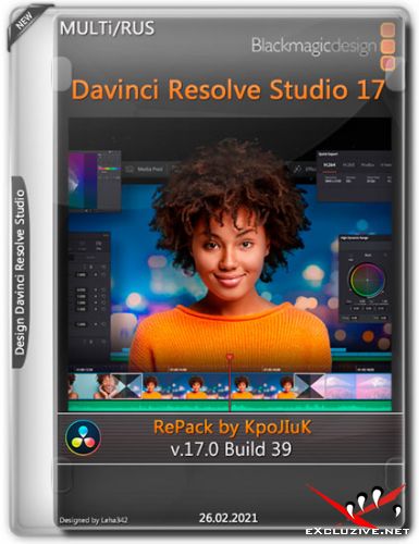 DaVinci Resolve Studio v.17.0 Build 39 RePack by KpoJIuK (MULTi/RUS/2021)