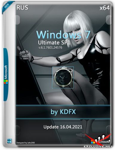 Windows 7 Ultimate SP1 x64 by KDFX Update 16.04.2021 (RUS)