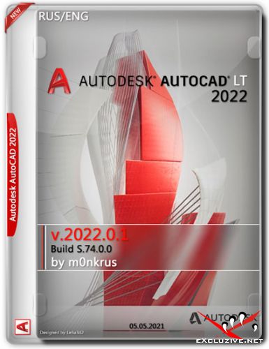 Autodesk AutoCAD LT 2022.0.1 Build S.74.0.0 by m0nkrus (RUS/ENG/2021)