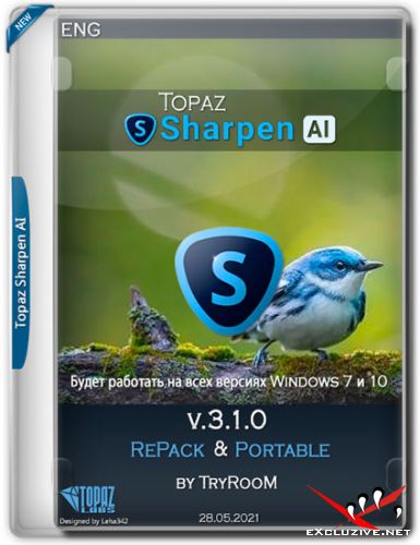 Topaz Sharpen AI v.3.1.0 RePack & Portable by TryRooM (ENG/2021)