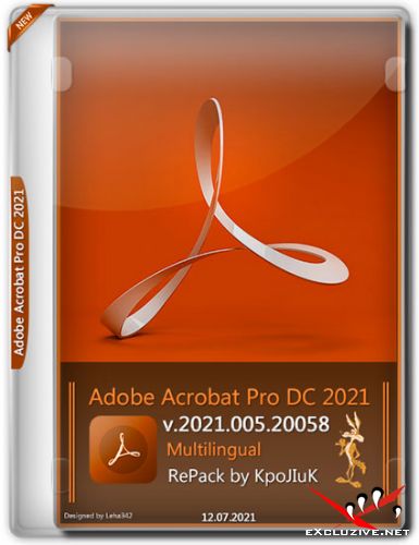 Adobe Acrobat Pro DC v.2021.005.20058 RePack by KpoJIuK (MULTi/RUS/2021)