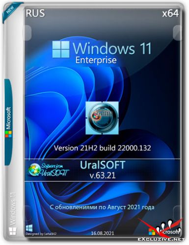 Windows 11 Enterprise x64 21H2.22000.132 v.63.21 (RUS/2021)