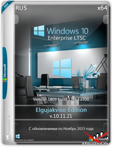 Windows 10 Enterprise LTSC x64 17763.2300 Elgujakviso Edition v.10.11.21 (RUS/2021)