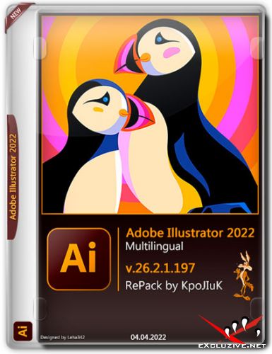 Adobe Illustrator 2022 v.26.2.1.197 RePack by KpoJIuK (MULTi/RUS/2022)