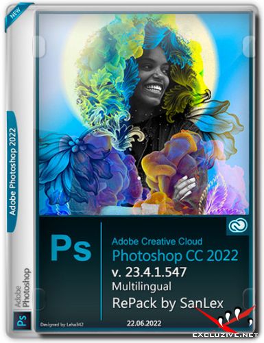 Adobe Photoshop 2022 v.23.4.1.547 RePack by SanLex (MULTi/RUS/2022)