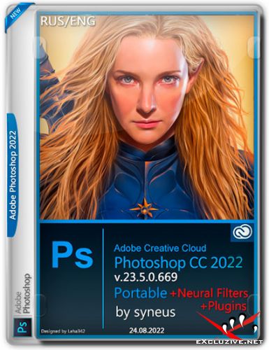 Adobe Photoshop 2022 v.23.5.0.669 Portable + Plugins + Neural Filters by syneus (RUS/ENG/2022)