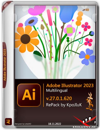 Adobe Illustrator 2023 v.27.0.1.620 RePack by KpoJIuK (MULTi/RUS/2022)